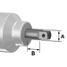 Momento 4-17TD16L200, 17mm 6-Point Impact Socket, 1/2" Female Square Drive, True Drive