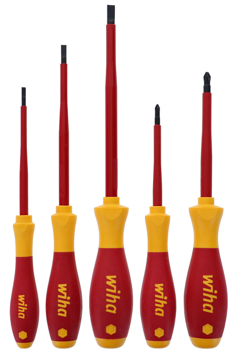 Wiha 32194 5 Piece Insulated SlimLine Screwdriver Set