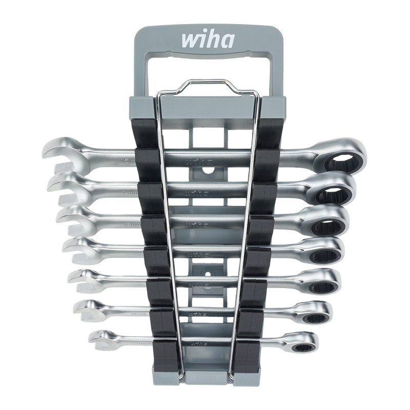 Wiha 30390 7 Piece Combination Ratchet Wrench Set - Metric