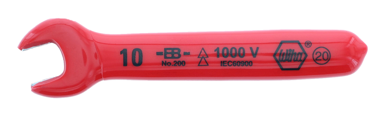 Wiha 20010 Insulated Open End Wrench 10.0mm