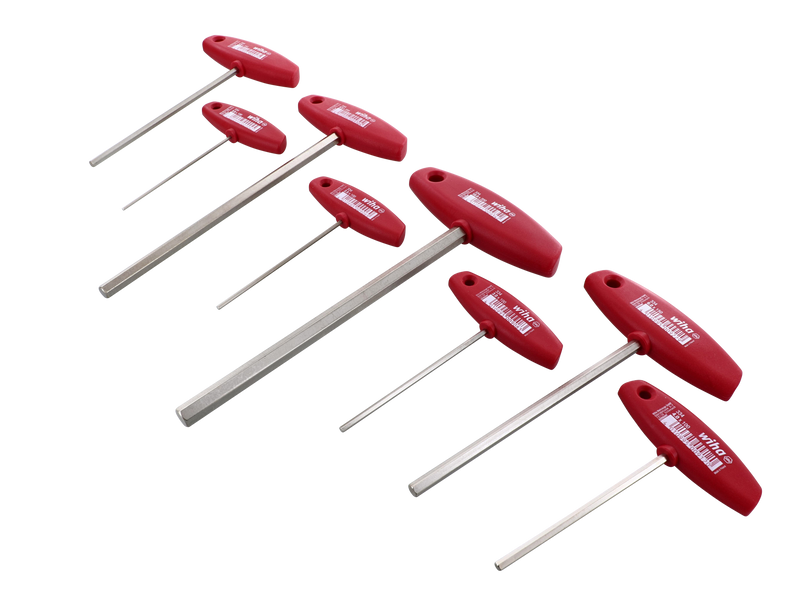 Wiha 33493 8 Piece Classic Grip Hex Metric T-Handle Set