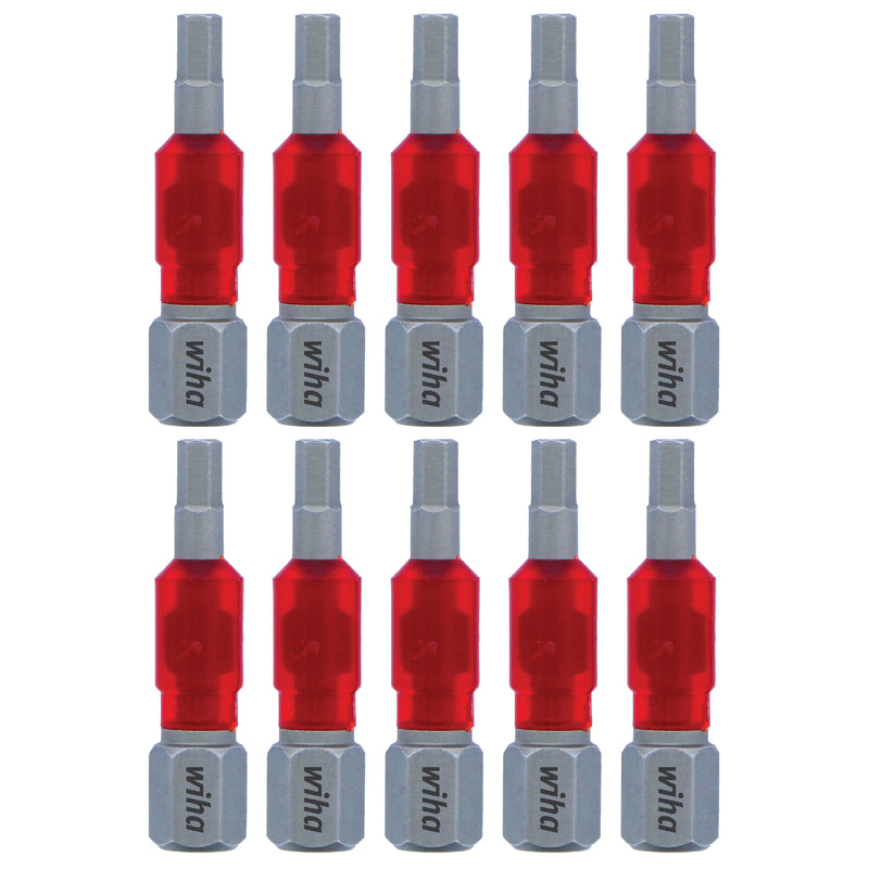 Wiha Metric Hex, MaxxTor, Torsion, 10-Pack, Screwdriver Bit