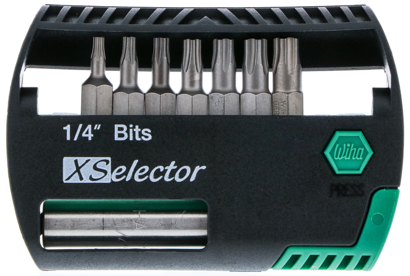 Wiha 79450 8 Piece Security Pentalobe XSelector and Bit Holder Set