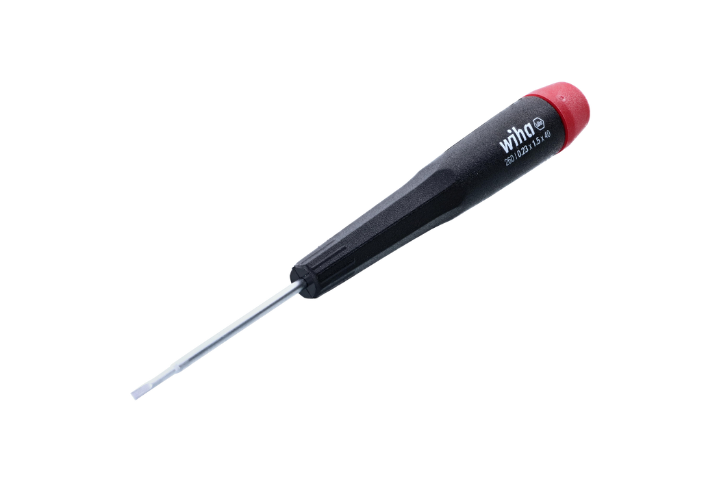 Wiha 26015 Precision Slotted Screwdriver 1.5mm x 40mm