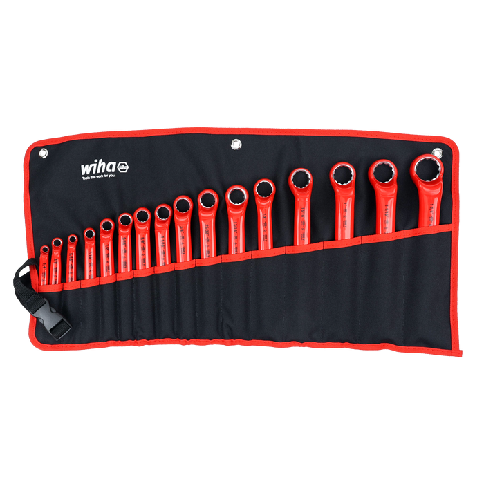 Wiha 21094 16 Piece Insulated Deep Offset Wrench Set - SAE