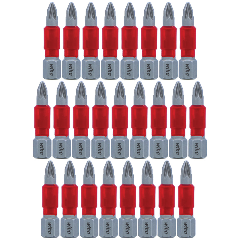 Wiha PoziDriv, MaxxTor, Torsion, 25-Pack, Screwdriver Bit