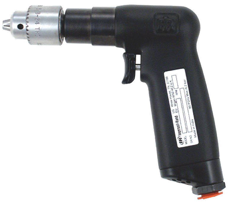 Ingersoll Rand 1AL1, 1/4" Keyed Chuck Air Drill, 2800 RPM, Pistol