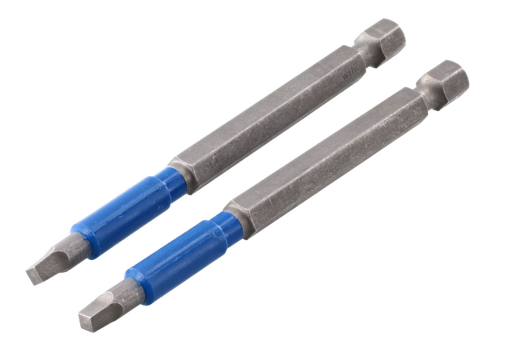 Wiha 70325 TerminatorBlue Impact Bit  Square #2 - 3.5 Inch - 2 Pack