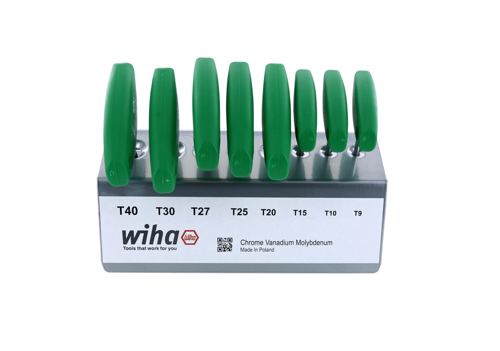 Wiha 36494 8 Piece Classic Grip Torx T-Handle Set in Stand