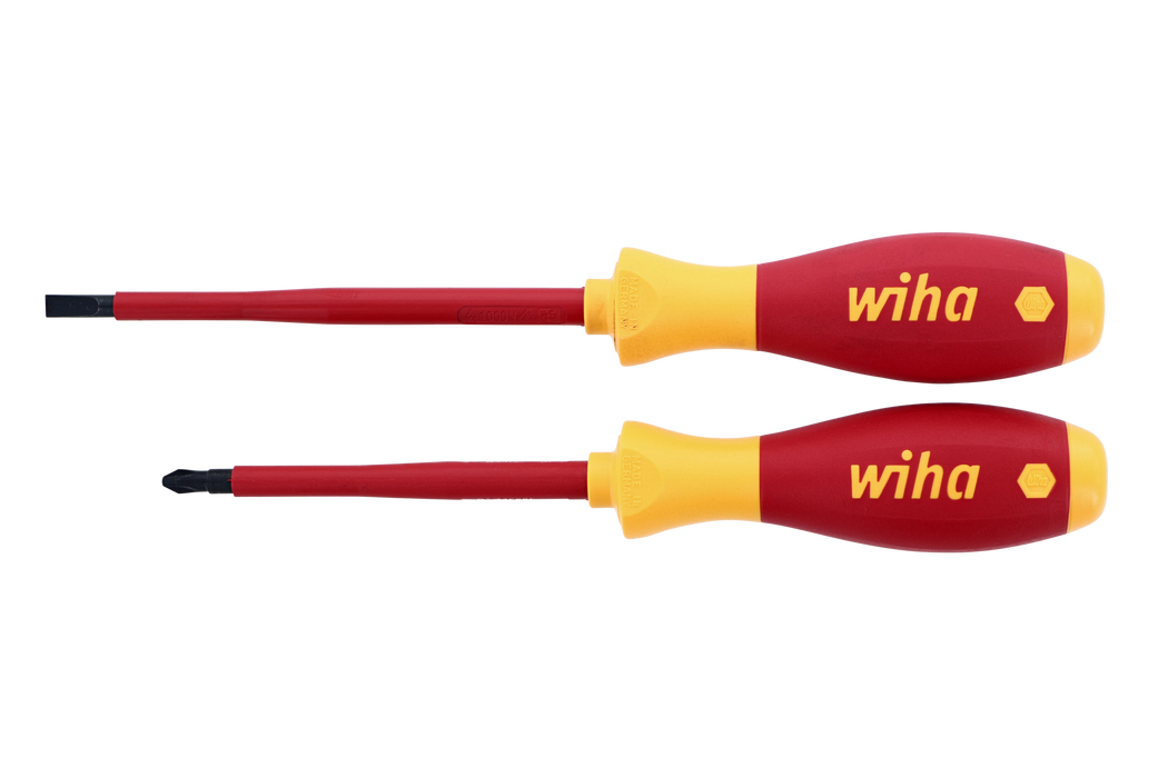 Wiha 32105 2 Piece Insulated SoftFinish Screwdriver Set