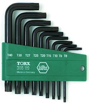 Wiha 36394 9 Piece Torx L-Key Short Arm Set