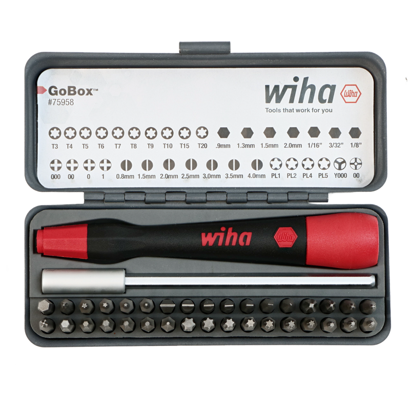 Wiha 75958 36 Piece GoBox Precision Micro Bit Set