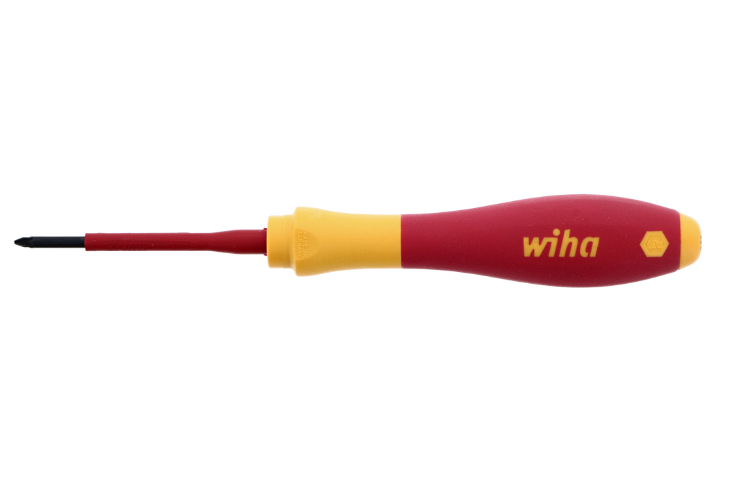 Wiha 32400 Insulated SoftFinish Pozidriv Screwdriver #0