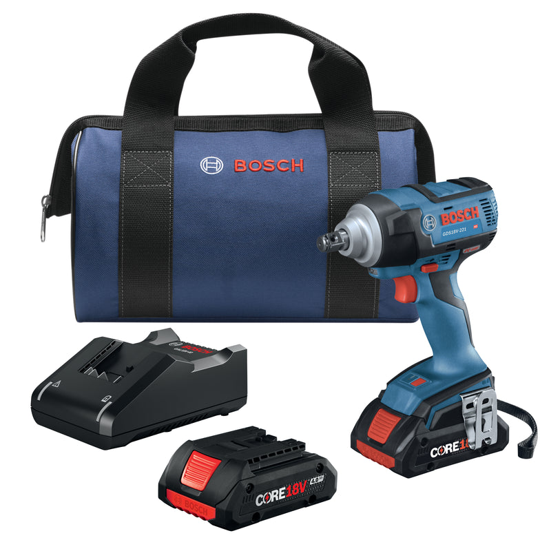 Bosch GDS18V-221B25, 18V 1/2 In. Impact Wrench Kit