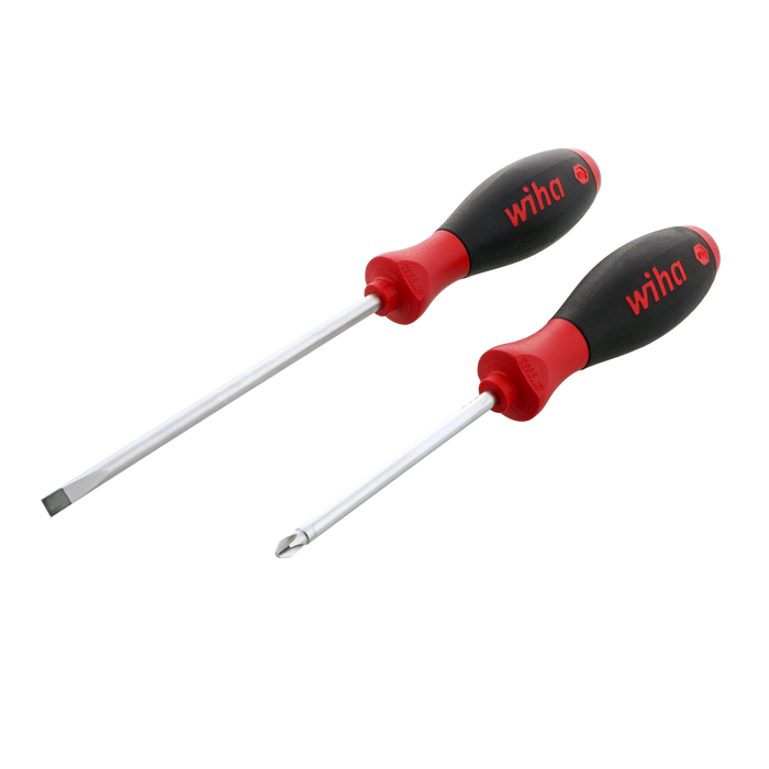 Wiha 30279 2 Piece SoftFinish Slotted and Phillips Screwdriver Set