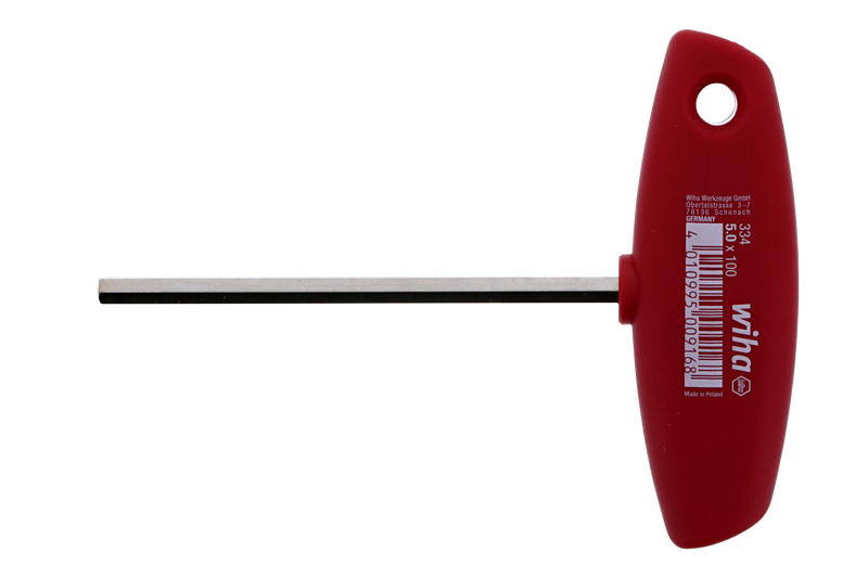Wiha 33409 Classic Grip Hex Metric T-Handle 5.0mm